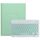 Custodia in pelle per tastiera Bluetooth girevole a 360 gradi per iPad 10.2 2021 / Air 2019 con pulsante quadrato (verde menta) Custodia in pelle per tastiera Bluetooth girevole a 360 gradi per iPad 10.2 2021 / Air 2019 con pulsante quadrato (verde menta)