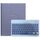 Custodia in pelle per tastiera Bluetooth girevole a 360 gradi per iPad 10.2 2021 / Air 2019 pulsante quadrato (viola lavanda) Custodia in pelle per tastiera Bluetooth girevole a 360 gradi per iPad 10.2 2021 / Air 2019 pulsante quadrato (viola lavanda)