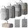 7 in 1 Borsa organizer da viaggio compressa in rete per bagagli, vestiti, scarpe e articoli da toeletta (grigio) 7 in 1 Borsa organizer da viaggio compressa in rete per bagagli, vestiti, scarpe e articoli da toeletta (grigio)
