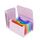 Cartelle portadocumenti espandibili A6 con 7 tasche, per archiviazione e organizzazione, copertina viola, interno colorato Cartelle portadocumenti espandibili A6 con 7 tasche, per archiviazione e organizzazione, copertina viola, interno colorato