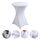 Copertura per tavolo da cocktail bar per hotel, decorazione per matrimoni, in poliestere elasticizzato, rotonda, per banchetti, dimensioni: 80x110 cm (bianco) Copertura per tavolo da cocktail bar per hotel, decorazione per matrimoni, in poliestere elasticizzato, rotonda, per banchetti, dimensioni: 80x110 cm (bianco)