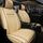 Fodera per cuscino del sedile a copertura totale in pelle per auto, versione standard, solo un posto (beige)