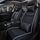 Fodera per cuscino del sedile a copertura totale in pelle per auto, versione di lusso, solo un sedile anteriore (nero bianco) Fodera per cuscino del sedile a copertura totale in pelle per auto, versione di lusso, solo un sedile anteriore (nero bianco)