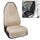 Coprisedile antiscivolo impermeabile universale per auto (beige)