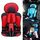 Seggiolino di sicurezza per bambini portatile per auto, dimensioni: 54 x 36 x 25 cm (per 3-12 anni) (rosso + nero) Seggiolino di sicurezza per bambini portatile per auto, dimensioni: 54 x 36 x 25 cm (per 3-12 anni) (rosso + nero)