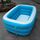 Bambini domestici 1.3m Piscina gonfiabile con stampa rettangolare blu e bianca a tre strati, dimensioni: 130 * 90 * 48 cm Bambini domestici 1.3m Piscina gonfiabile con stampa rettangolare blu e bianca a tre strati, dimensioni: 130 * 90 * 48 cm