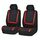 Coprisedile universale per auto Tessuto in poliestere Coprisedili per auto Coprisedili per auto Coprisedili per veicoli Accessori interni 4 pezzi Set Rosso