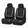 Coprisedile universale per auto Tessuto in poliestere Coprisedili per auto Coprisedili per auto Coprisedili per veicoli Accessori interni Set 4 pezzi Grigio