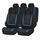 Coprisedile universale per auto Tessuto in poliestere Coprisedili per auto Coprisedili per auto Coprisedili per veicoli Accessori interni 9 pezzi Set Blu