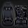 Coprisedile per auto universale in pelle PU nero bianco Deluxe