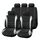 9 pezzi Cuscino coprisedile universale Four Seasons Coprisedili in pelliccia per auto Set Cuscino universale (grigio)