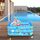 Piscina gonfiabile quadrata per bambini modello aerospaziale per interni ed esterni, dimensioni: 120 x 85 x 35 cm Piscina gonfiabile quadrata per bambini modello aerospaziale per interni ed esterni, dimensioni: 120 x 85 x 35 cm