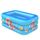 Piscina gonfiabile quadrata per bambini con motivo gelato per interni ed esterni, dimensioni: 180 x 130 x 55 cm, colore: blu Piscina gonfiabile quadrata per bambini con motivo gelato per interni ed esterni, dimensioni: 180 x 130 x 55 cm, colore: blu