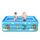 Piscina gonfiabile quadrata per bambini modello parco divertimenti per interni ed esterni, dimensioni: 130 x 85 x 50 cm Piscina gonfiabile quadrata per bambini modello parco divertimenti per interni ed esterni, dimensioni: 130 x 85 x 50 cm