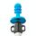 AOTU AT6525 Baldacchino da campeggio per esterni Cappello protettivo in plastica isolato per tenda da tuono, colore: blu