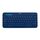 Tastiera Bluetooth wireless multi-dispositivo portatile Logitech K380 (blu)