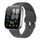 Cinturino in silicone tinta unita con fibbia argentata per Amazfit Bip 6 (grigio scuro) Cinturino in silicone tinta unita con fibbia argentata per Amazfit Bip 6 (grigio scuro)