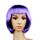 Parrucche corte in PET per copricapo da cosplay per donne (lavanda)