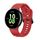 Cinturino in silicone monocolore con fibbia nera per orologio Honor Watch Fit (rosso) Cinturino in silicone monocolore con fibbia nera per orologio Honor Watch Fit (rosso)