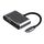 Convertitore docking station HUB multifunzionale JINGHUA Z321, interfaccia: da tipo C a HDMI+VGA