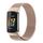 Cinturino in metallo magnetico Milanese xDfind per Fitbit Charge 6/5, taglia: S (oro champagne)