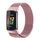 Cinturino magnetico in metallo Milanese xDfind per Fitbit Charge 6/5, taglia: L (rosa)
