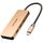 WAVLINK UHP3416 7-in-1 PD100W Lettore di schede SD/TF con ricarica 4K HD Stazione di aggancio di tipo C (oro rosa)