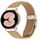 Cinturino in pelle con fibbia posteriore a tartaruga, motivo litchi, per Samsung Galaxy Watch 7 40/44 mm (cammello)