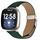 Cinturino in pelle con fibbia posteriore a tartaruga Starlight per Fitbit Versa 3/4 (verde)