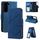 Per Samsung Galaxy S22 5G Scept Card Slot Pelle Telefono (blu)