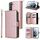 Per Samsung Galaxy S22 5G 9 Slot Casetto con cerniera Custodia per telefono (rosa oro) Per Samsung Galaxy S22 5G 9 Slot Casetto con cerniera Custodia per telefono (rosa oro)