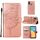 Per Alcatel 1L 2021 Custodia per telefono in pelle farfalla in rilievo (oro rosa) Per Alcatel 1L 2021 Custodia per telefono in pelle farfalla in rilievo (oro rosa)