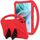 Per Motorola Moto Tab G70 EVA Shockproof Tablet Case con supporto (rosso)