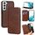 Per Samsung Galaxy S22 5G Knight Magnetic Aspirazione Magnetica Telefono (Brown) Per Samsung Galaxy S22 5G Knight Magnetic Aspirazione Magnetica Telefono (Brown)
