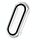 Per Xiaomi Mi Band 6/5/4/3 PC + Custodia di vetro temperato (trasparente)