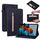 Per Samsung Galaxy Tab S7+ / S8+ Spazio di pelle Solido Casetto in pelle con cerniera solida (nero) Per Samsung Galaxy Tab S7+ / S8+ Spazio di pelle Solido Casetto in pelle con cerniera solida (nero)
