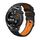 Per Huawei Watch GT Runner Trapezoidal Trapezoidale Silicone Watch Band (Black Orange)