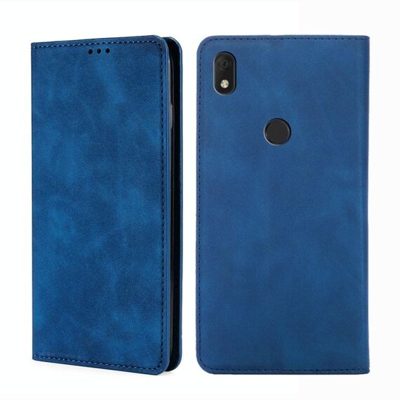 Per Alcatel Axel / Lumos Spazio Magnetico Custodia per telefono a flip orizzontale (blu)