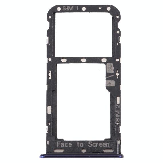 Vassoio della scheda SIM + vassoio scheda SIM / Micro SD Card VAY per Lenovo K9 I38043 (Blue)