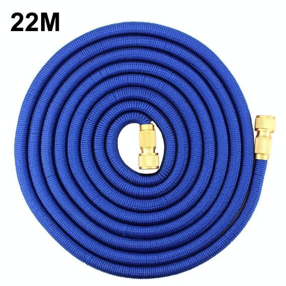 Tubo d'acqua del giardino domestico 3x Telescopic TPE Auto Lavaggio Pipa dell'acqua, stile: placcatura di rame 22m
