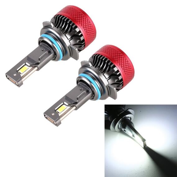 1 coppia 9012 DC12V 65W 6000K 6500LM FIRULI DI AUTO LED
