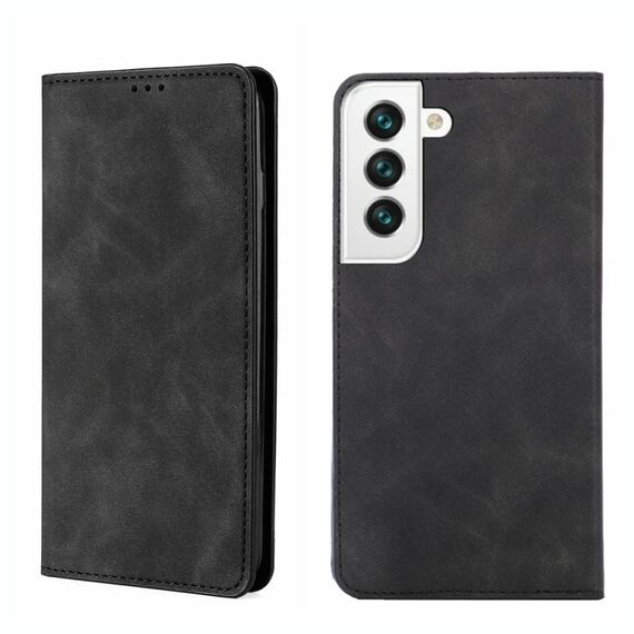 Per Samsung Galaxy S22 5G SHEAD MAGNETIC Orizzontale Flip Leather Case (nero)