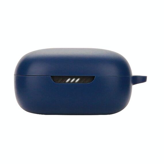 Custodia protettiva in silicone auricolare Bluetooth per JBL Live Free 2 TWS (blu scuro)