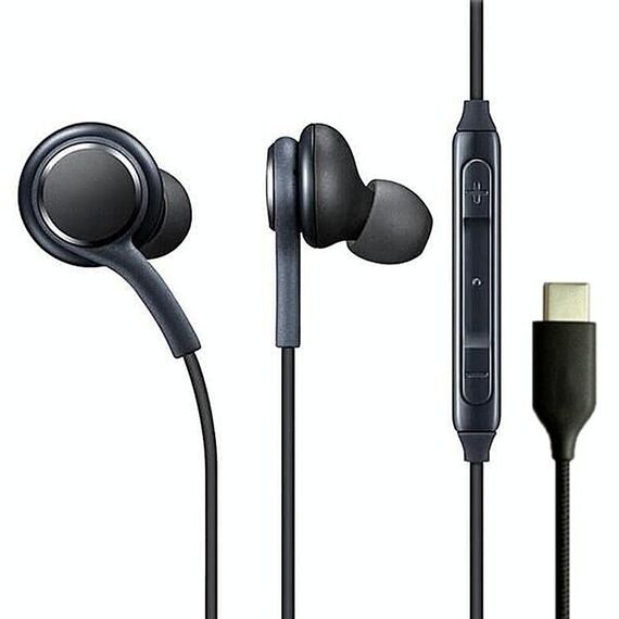 115 cuffie di tipo C Digital Chip controllate in filo per Samsung Note 10 (Black)