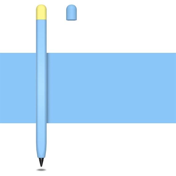 Serie di colori contrastanti Custodia protettiva in silicone liquido per Honor Magic Pencil 2 (Sky Blue)