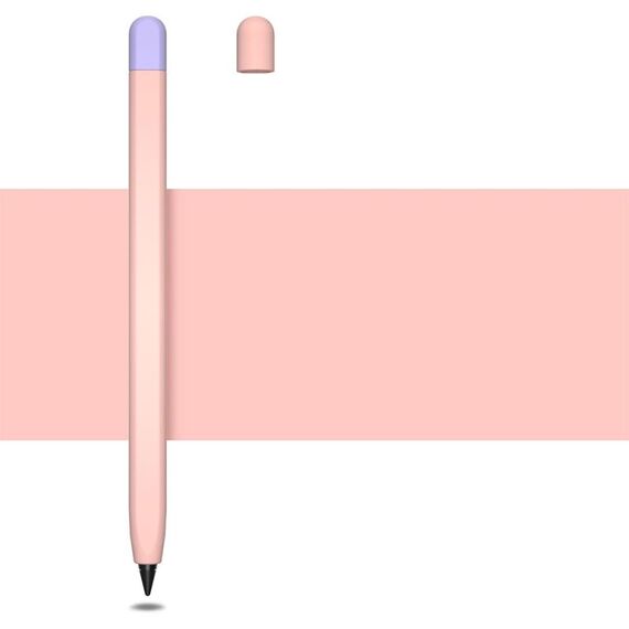 Serie di colori contrastanti Custodia protettiva in silicone liquido per Honor Magic Pencil 2 (Pink)