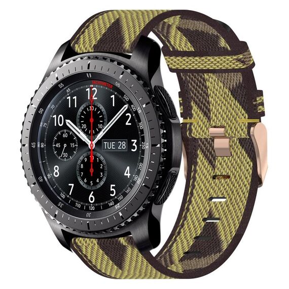 Per Huawei Watch 3 22mm Nylon Woven Watch Band (Yellow)