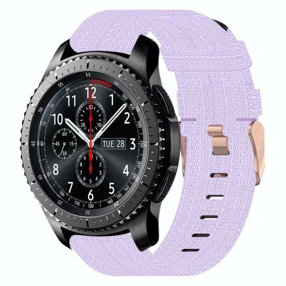 Per Huawei Watch 3 22mm Nylon Woven Watch Band (Light Purple)