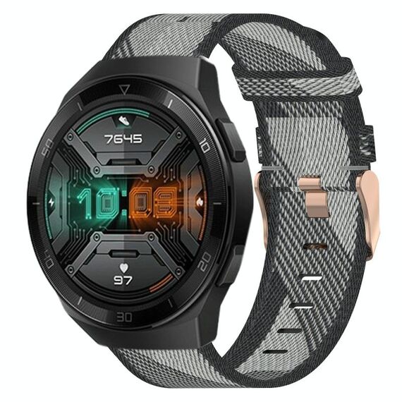 Per Huawei Watch GT 2E 22mm Nylon Woven Watch Band (Grey)