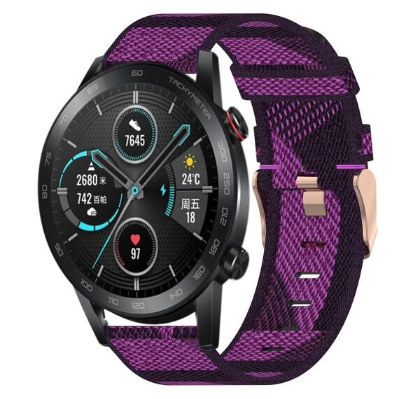 Per onore MagicWatch2 42mm 20mm Nylon Woven Watch Band (Purple)